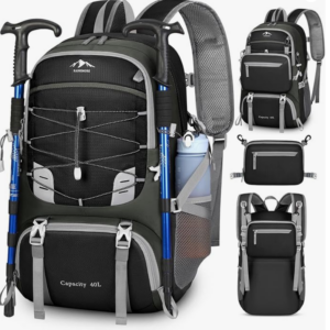 RAINSMORE Hiking Backpack for Women Men 40L